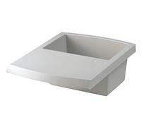 HAN 1850-11, couvercle avec auge à déchets pour corbeille à papier LOGO-DRIVE, auge de 5 litres de contenance, gris clair