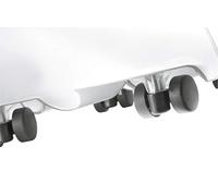 HAN 1854, kit de 4 roulettes pour une corbeille à papier LOGO DRIVE, noir