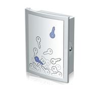 HAN 4023-11, boîte à clés INDEX, design personnalisé, fonctionnelle, sûre et verrouillable, grand volume pour 63 clés, gris clair