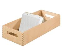 HAN 507-0, bac à fiches en bois DIN A7 horiz.