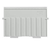HAN 9025-11 Lot de 5 plaques de support format A5 paysage pour plateaux à cartes HAN et boîtes d'index Gris clair