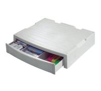 HAN 9250-11 Porte-moniteur / Porte-imprimante Un tiroir fermé Polystyrène Gris clair Import Allemagne