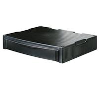 HAN 9250-13, Support MONITOR, support pro pour moniteur, comprenant un tiroir. Stable, élégant et superposable, noir