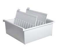 HAN 954-0-11 Bac à cartes A4 horizontal, pour 1300 cartes, gris clair