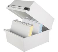 HAN 954-11 Boîte à fiches A4 horizontal, pour 1300 cartes, gris clair