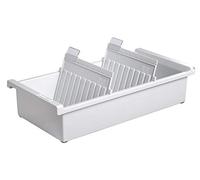 HAN 956-0-11 Bac à fiches pour env. 1 300 fiches A6 orientation paysage 171 x 76 x 347 mm (Gris clair) (Import Allemagne)