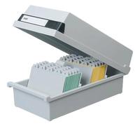 HAN 956-11 Boîte à fiches pour env. 1300 fiches A6 orientation paysage 177 x 140 x 360 mm (Gris clair) (Import Allemagne)
