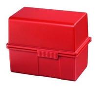Han 976-17 boîte à fiches en plastique pour env. 400 fiches a6 165 x 128 x 96 mm (rouge) G