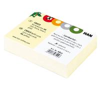 HAN 9812, fiches CROCO, carton rigide pour fiches, imprimé couleur, A8 horiz., 10 paquets de 100 fiches, jaune