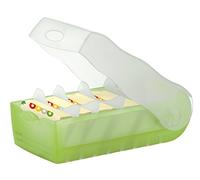 HAN CROCO 998-603 Fichier vert, translucide nombre maximum de cartes: 500 cartes A8 horizontal avec 100 cartes lignées
