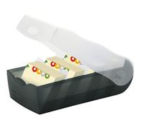 HAN CROCO 998-633 Boîte à fiches noir nombre maximum de cartes: 500 cartes A8 horizontal avec 100 cartes lignées