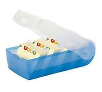 Han - 998643 - Boîte de rangement pour cartes Croco A8 - Bleu translucide Bleu