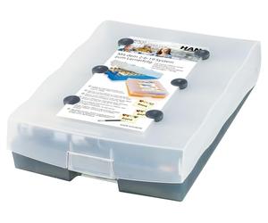 HAN 9988-693, recueil d'apprentissage méthodique CROCO 2-6-19 pour mémoriser le vocabulaire à long terme grâce au principe du «déplacement de case», gris translucide