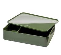 HAN Allison 1110-40 Boîte à ustensiles avec coque intérieure et couvercle/plateau de service, empilable, pour bureau, salle de bain, cuisine, pieds en caoutchouc respectueux des meubles Vert