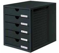 Han Bloc À Tiroirs Avec Tiroirs Fermés, Noir 1 Unité(S)