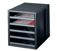 Han Bloc À Tiroirs Avec Tiroirs Ouverts, Noir 1 Unité(S)