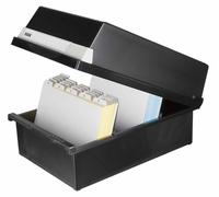 HAN Boîte à fiches A5 horizontal pour 1.300 cartes noir non équipé