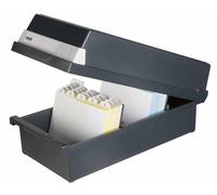 HAN Boîte à fiches A6 horizontal pour 1.300 cartes noir non équipé