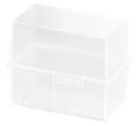 Han Boîte À Fiches, A6 Paysage, Plastique, Blanc Translucide