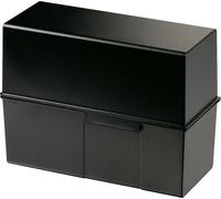 HAN Boîte à fiches noir 975-13 500 cartes A5 horizontal