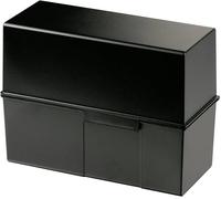 HAN Boîte à fiches noir 975-13 500 cartes A5 horizontal