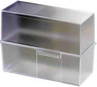 HAN Boîte à fiches translucide, transparent(e) 975-63 500 cartes A5 horizontal