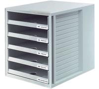 HAN Box à tiroirs 5 tiroirs ouverts Boîtier : gris clair