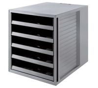 HAN Box à tiroirs KARMA 5 tiroirs ouverts Boîtier : gris