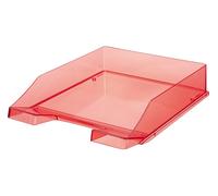 Han Classic Letter Tray DIN A4/C4 Stackable Stable Transparent Red