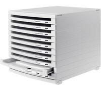 HAN CONTUR 1510-0-11 Caisson à tiroirs gris clair DIN A4, DIN B4, DIN C4 Nombre de tiroirs: 10