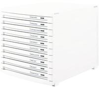 HAN CONTUR 1510-12 Caisson à tiroirs blanc DIN A4, DIN B4, DIN C4 Nombre de tiroirs: 10