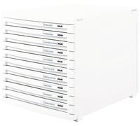 HAN CONTUR 1510-12 Caisson à tiroirs blanc DIN A4, DIN B4, DIN C4 Nombre de tiroirs: 10