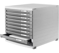 HAN CONTUR 1510-19 Caisson à tiroirs gris clair DIN A4, DIN B5, DIN C4 Nombre de tiroirs: 10