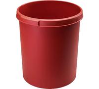 HAN Corbeille à papier classique - 6 pièces, volume 30 litres, design attrayant, chic et stable, rouge