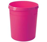 HAN Corbeille à papier GRIP - 15 corbeilles, corbeille à papier élégante, chic et robuste, capacité 18 litres, fucsia, 18190-56