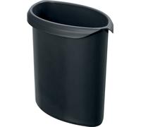 HAN 1837-13, insert à déchets MOON, élégant et pratique, pour un tri parfait des déchets ; 6 litres, noir