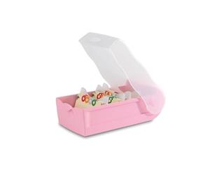 HAN Croco 998-886 Boîte à fiches éducatives avec système d'apprentissage à 5 compartiments Format A8 pour 500 cartes Transparent/rose pastel