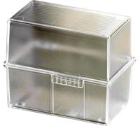 HAN DIN A6 976-63 Boîte à fiches translucide, transparent(e) nombre maximum de cartes: 400 cartes A6 horizontal