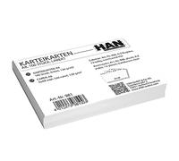 HAN Fiches A8 Horizontal, kartei Carton 120 g/m² Ligné Blanc