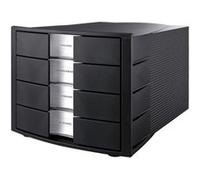 HAN HA-1010-X-13 Commode à 4 tiroirs, Impulse, noir Noir G