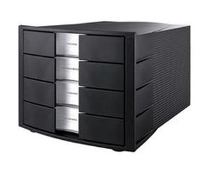 HAN HA-1010-X-13 Commode à 4 tiroirs, Impulse, noir Noir G