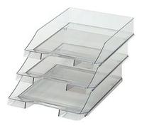 HAN HA-1026-X-24 Corbeille à courrier A4 standard gris transparent G