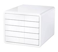 HAN i-BOX 1551-12 Caisson à tiroirs blanc DIN A4, DIN C4 Nombre de tiroirs: 5