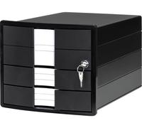 HAN IMPULS 1018-13 Caisson à tiroirs noir DIN A4, DIN C4 Nombre de tiroirs: 3