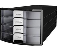 HAN IMPULS A4/C4 Plastique, Polystyrène Noir, Translucide, Transparent