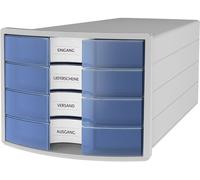 HAN IMPULS 2.0 1012-64 Caisson à tiroirs gris clair DIN A4, DIN C4 Nombre de tiroirs: 4