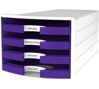 HAN IMPULS 2.0 1013-57 Caisson à tiroirs blanc DIN A4, DIN C4 Nombre de tiroirs: 4