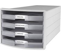 HAN IMPULS 2.0 1013-63 Caisson à tiroirs gris clair DIN A4, DIN C4 Nombre de tiroirs: 4