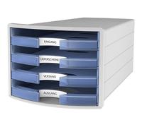 HAN IMPULS 2.0 1013-64 Caisson à tiroirs gris clair DIN A4, DIN C4 Nombre de tiroirs: 4