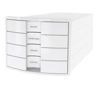 HAN Module de rangement Impuls 2.0 - 4 tiroirs - Blanc/Noir G